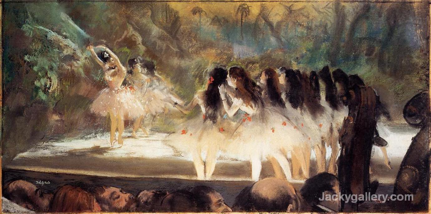 Ballet at the Paris Opera by Edgar Degas paintings reproduction